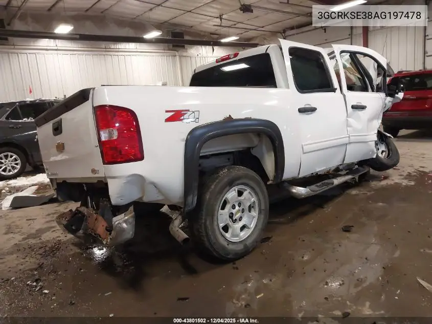 3GCRKSE38AG197478 2010 Chevrolet Silverado 1500 Lt