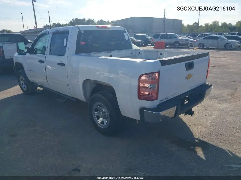 3GCXCUEJ0AG216104 2010 Chevrolet Silverado 1500 Hybrid 1Hy