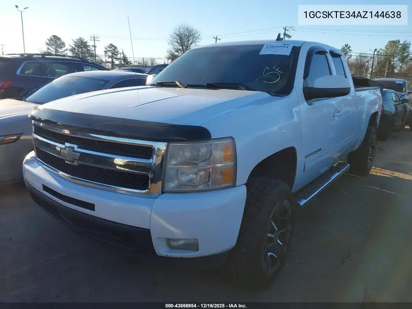 1GCSKTE34AZ144638 2010 Chevrolet Silverado 1500 Ltz