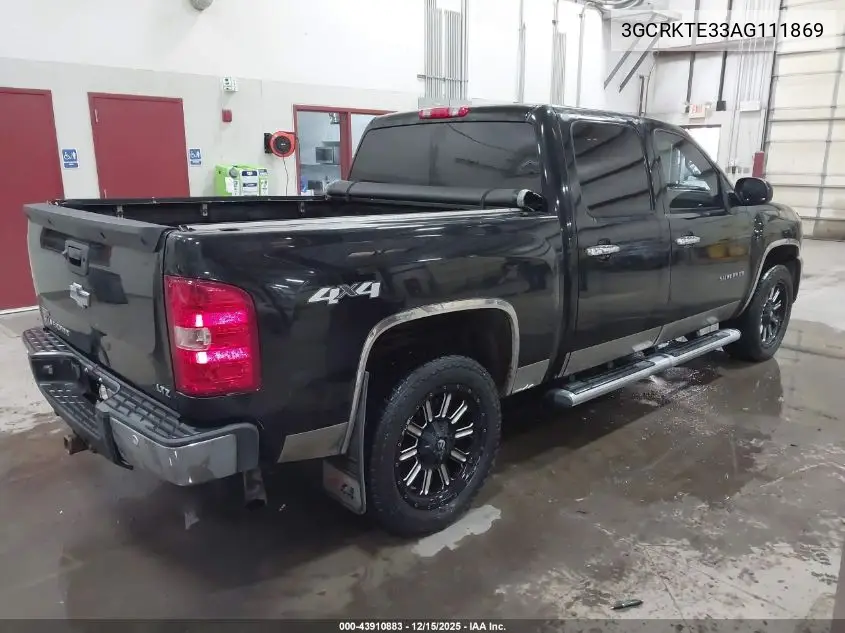 3GCRKTE33AG111869 2010 Chevrolet Silverado 1500 Ltz