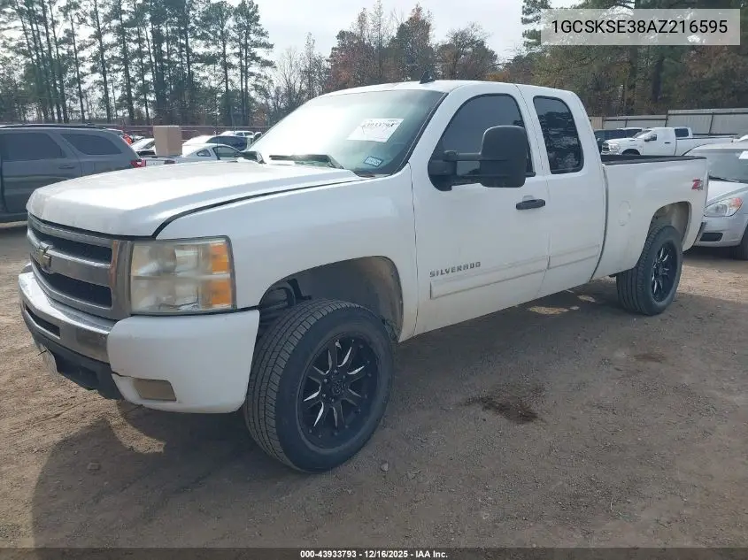 1GCSKSE38AZ216595 2010 Chevrolet Silverado 1500 Lt