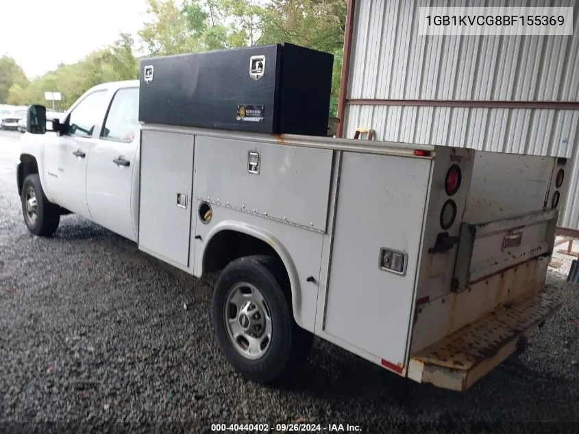 2011 Chevrolet Silverado 2500Hd Work Truck VIN: 1GB1KVCG8BF155369 Lot: 40440402