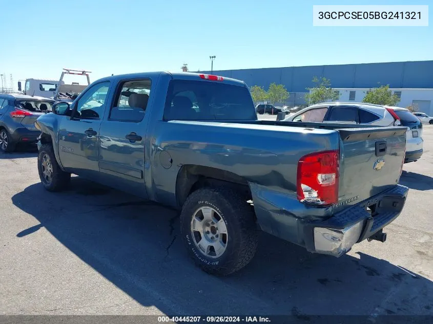 3GCPCSE05BG241321 2011 Chevrolet Silverado 1500 Lt