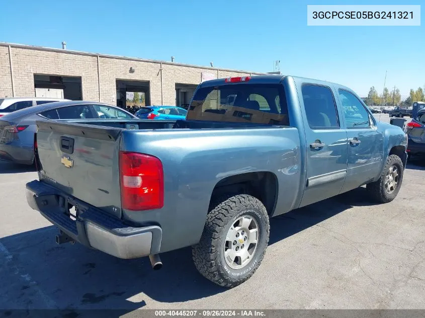 3GCPCSE05BG241321 2011 Chevrolet Silverado 1500 Lt