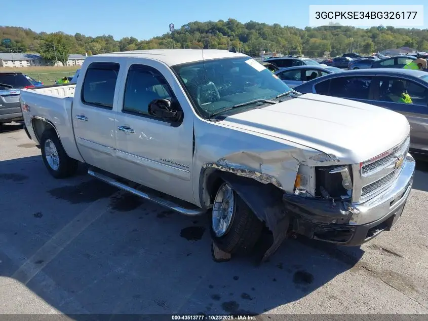 3GCPKSE34BG326177 2011 Chevrolet Silverado 1500 Lt