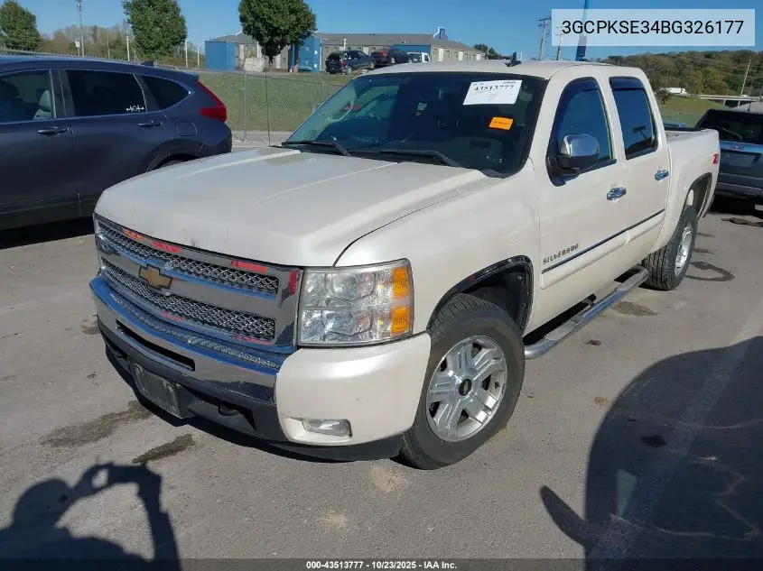3GCPKSE34BG326177 2011 Chevrolet Silverado 1500 Lt