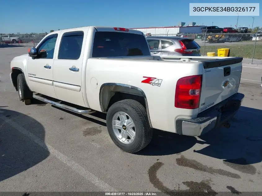 3GCPKSE34BG326177 2011 Chevrolet Silverado 1500 Lt