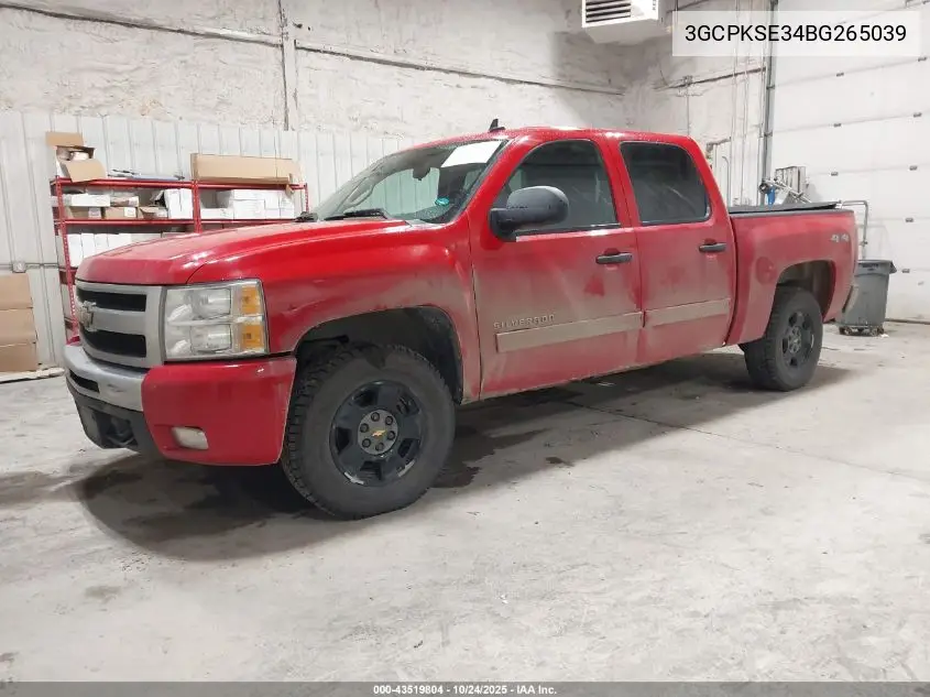 3GCPKSE34BG265039 2011 Chevrolet Silverado 1500 Lt
