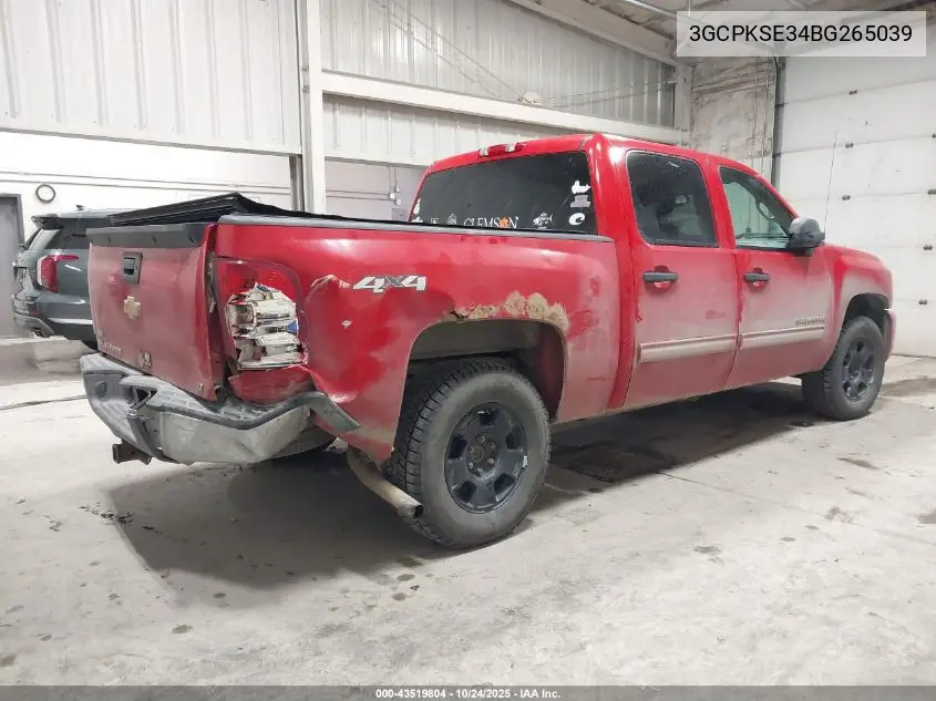 3GCPKSE34BG265039 2011 Chevrolet Silverado 1500 Lt