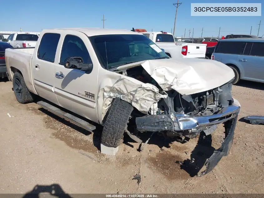3GCPCSE05BG352483 2011 Chevrolet Silverado 1500 Lt