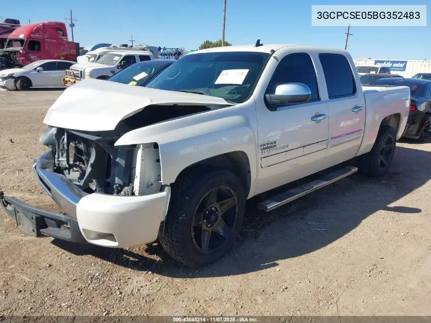 3GCPCSE05BG352483 2011 Chevrolet Silverado 1500 Lt