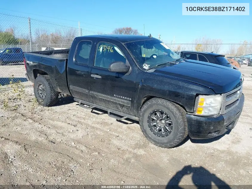 1GCRKSE38BZ171402 2011 Chevrolet Silverado 1500 Lt
