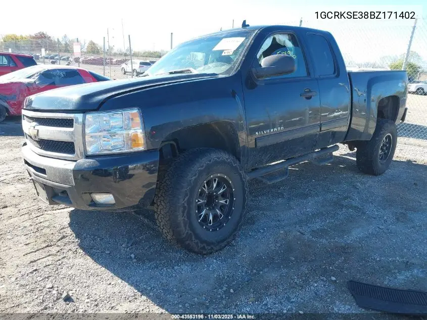 1GCRKSE38BZ171402 2011 Chevrolet Silverado 1500 Lt