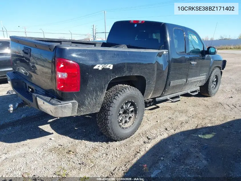 1GCRKSE38BZ171402 2011 Chevrolet Silverado 1500 Lt