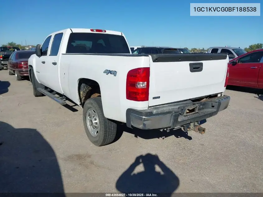 1GC1KVCG0BF188538 2011 Chevrolet Silverado 2500Hd Work Truck