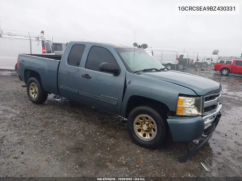 1GCRCSEA9BZ430331 2011 Chevrolet Silverado 1500 Lt