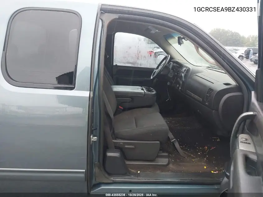 1GCRCSEA9BZ430331 2011 Chevrolet Silverado 1500 Lt