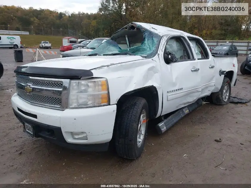3GCPKTE38BG240036 2011 Chevrolet Silverado 1500 Ltz