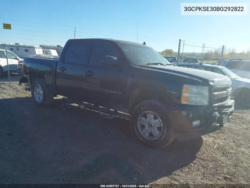 3GCPKSE30BG292822 2011 Chevrolet Silverado 1500 Lt