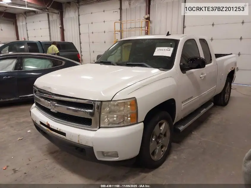 1GCRKTE37BZ201253 2011 Chevrolet Silverado 1500 Ltz