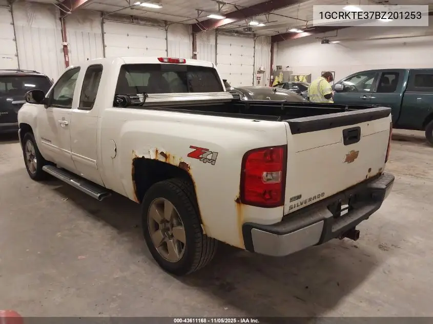 1GCRKTE37BZ201253 2011 Chevrolet Silverado 1500 Ltz