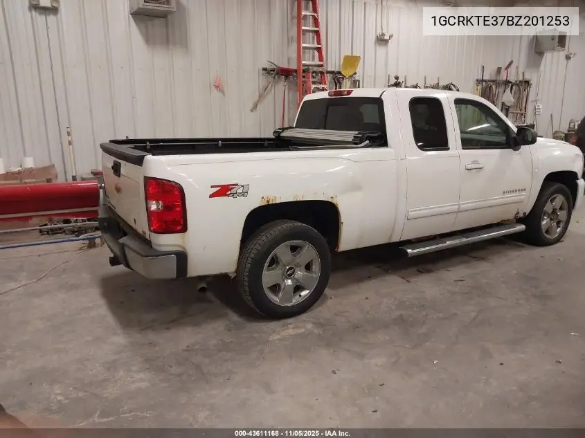 1GCRKTE37BZ201253 2011 Chevrolet Silverado 1500 Ltz