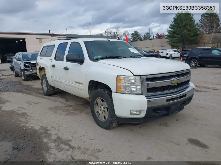 3GCPKSE30BG358351 2011 Chevrolet Silverado 1500 Lt