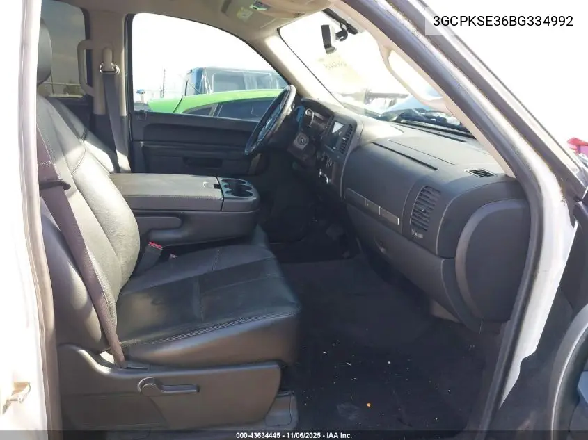 3GCPKSE36BG334992 2011 Chevrolet Silverado 1500 Lt