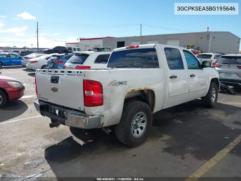 3GCPKSEA5BG195646 2011 Chevrolet Silverado 1500 Lt