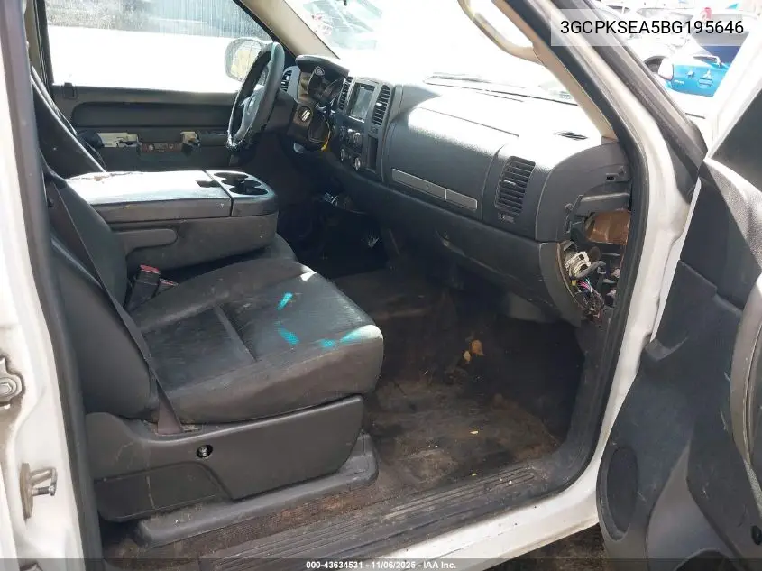 3GCPKSEA5BG195646 2011 Chevrolet Silverado 1500 Lt
