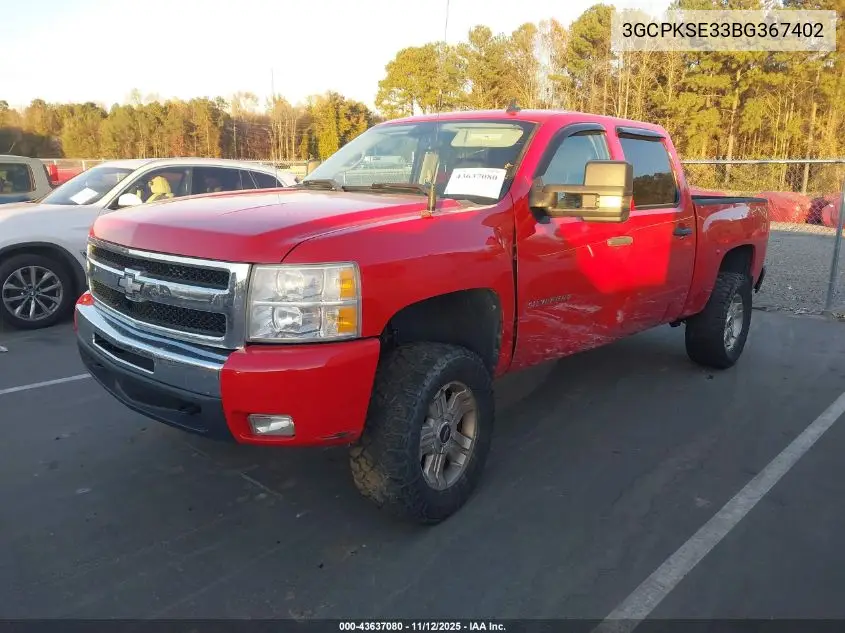 3GCPKSE33BG367402 2011 Chevrolet Silverado 1500 Lt