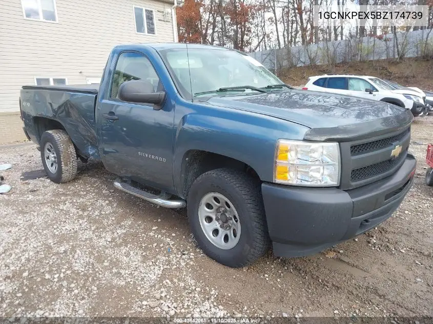1GCNKPEX5BZ174739 2011 Chevrolet Silverado 1500 Work Truck