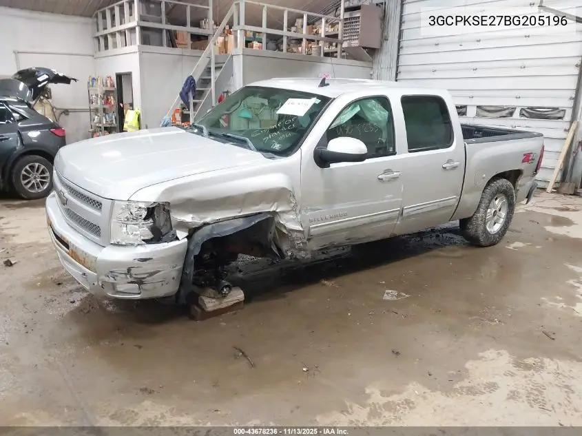 3GCPKSE27BG205196 2011 Chevrolet Silverado 1500 Lt