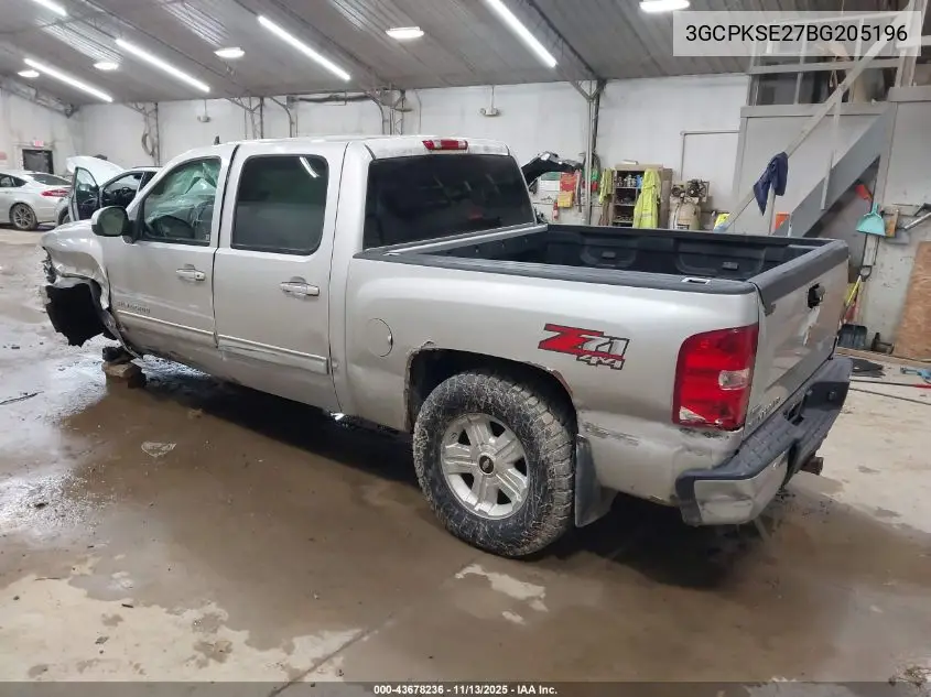 3GCPKSE27BG205196 2011 Chevrolet Silverado 1500 Lt