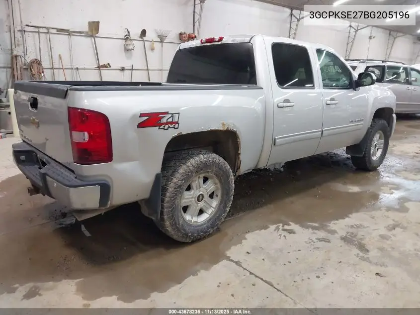 3GCPKSE27BG205196 2011 Chevrolet Silverado 1500 Lt