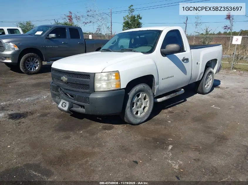 1GCNCPEX5BZ353697 2011 Chevrolet Silverado 1500 Work Truck