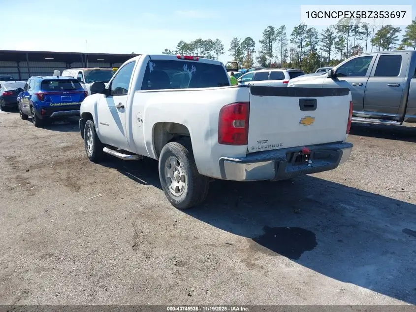 1GCNCPEX5BZ353697 2011 Chevrolet Silverado 1500 Work Truck