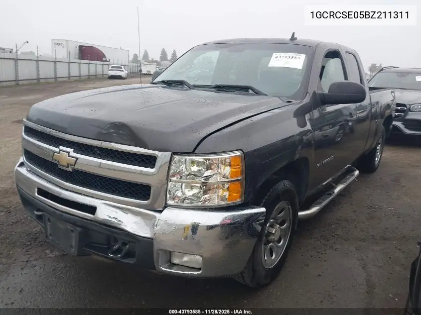 1GCRCSE05BZ211311 2011 Chevrolet Silverado 1500 Lt