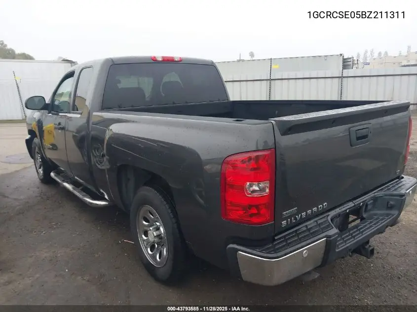 1GCRCSE05BZ211311 2011 Chevrolet Silverado 1500 Lt