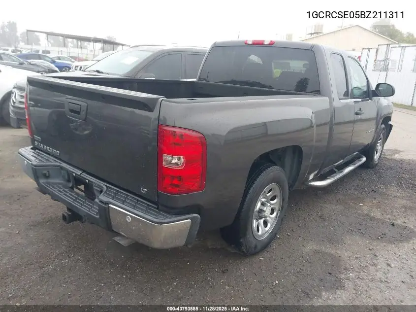 1GCRCSE05BZ211311 2011 Chevrolet Silverado 1500 Lt