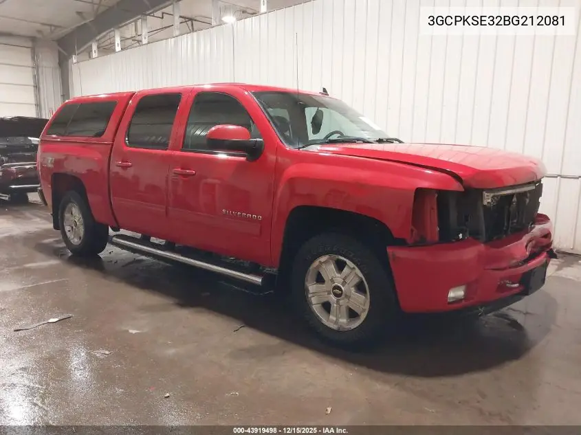 3GCPKSE32BG212081 2011 Chevrolet Silverado 1500 Lt