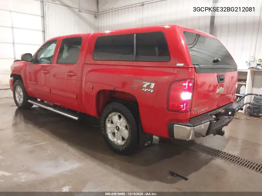 3GCPKSE32BG212081 2011 Chevrolet Silverado 1500 Lt