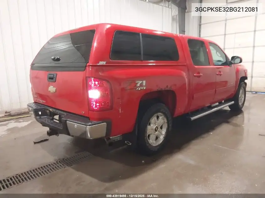 3GCPKSE32BG212081 2011 Chevrolet Silverado 1500 Lt