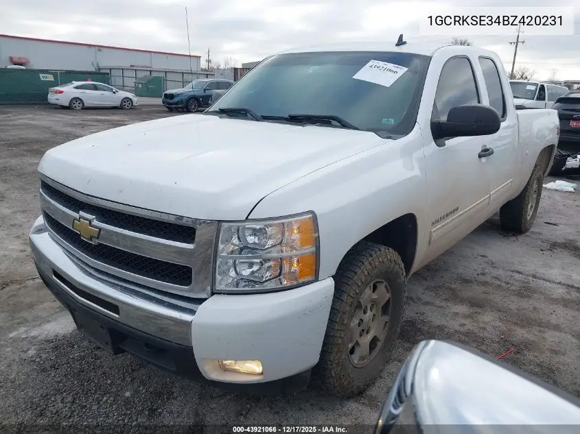 1GCRKSE34BZ420231 2011 Chevrolet Silverado 1500 Lt