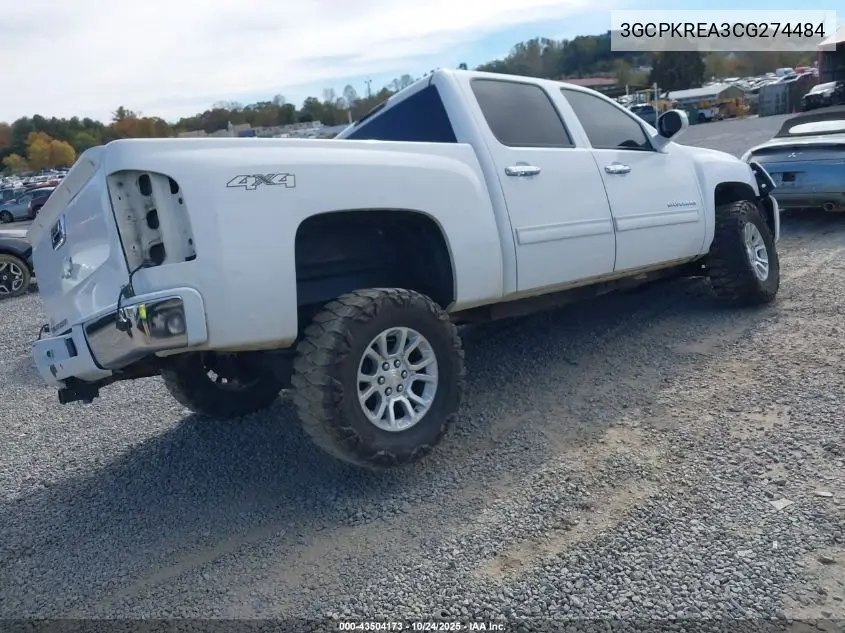 3GCPKREA3CG274484 2012 Chevrolet Silverado 1500 Ls