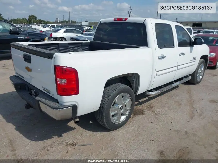 3GCPCSE03CG185137 2012 Chevrolet Silverado 1500 Lt
