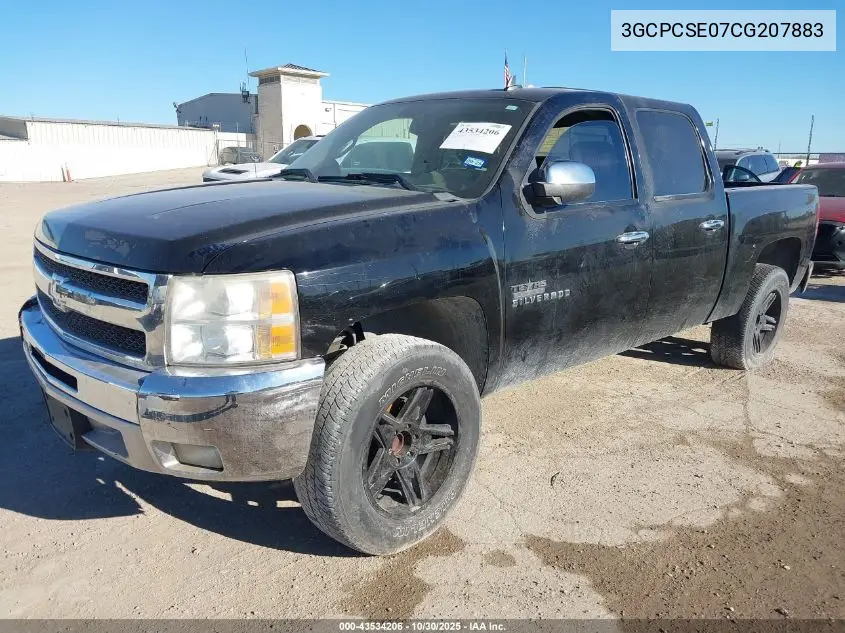 3GCPCSE07CG207883 2012 Chevrolet Silverado 1500 Lt
