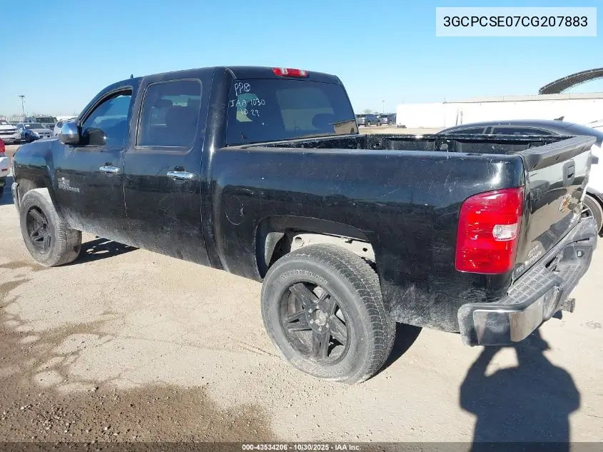 3GCPCSE07CG207883 2012 Chevrolet Silverado 1500 Lt