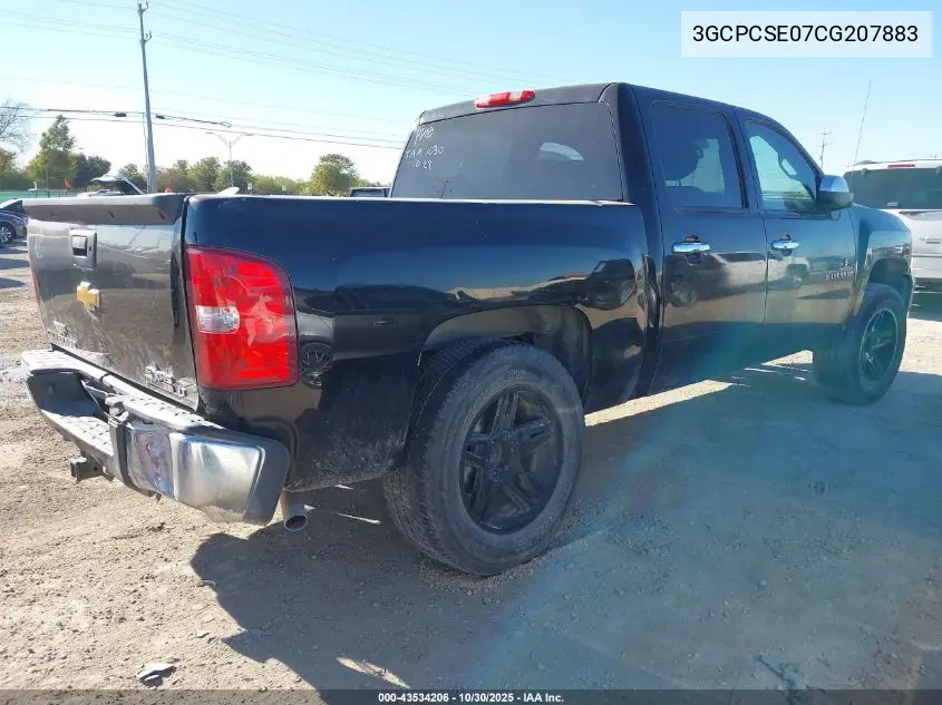 3GCPCSE07CG207883 2012 Chevrolet Silverado 1500 Lt