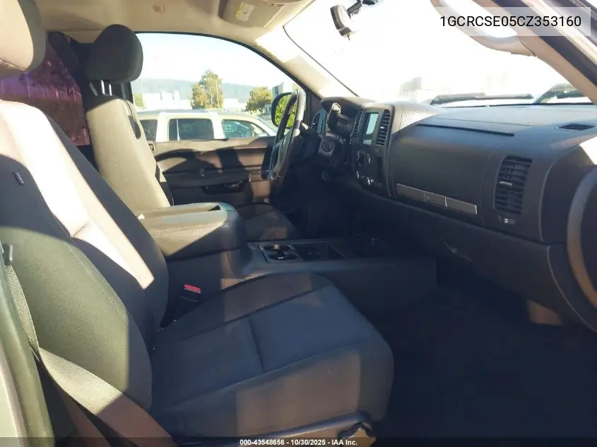 1GCRCSE05CZ353160 2012 Chevrolet Silverado 1500 Lt